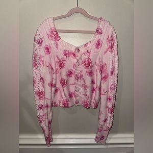 LoveShackFancy new floral cardigan
